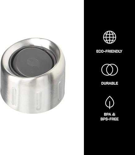 Miniatura 4 de S'well Gorra deportiva para hombre, tamaño pequeño, 917 onzas, acero inoxidable, se adapta a 9 oz17 ozandS'well Water Handle-Grey-Se adapta a