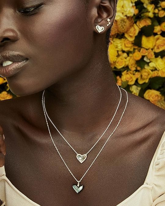 Miniatura 4 de Kendra Scott Ari - Collar con colgante de corazón y longitud ajustable para mujer, joyería a la moda