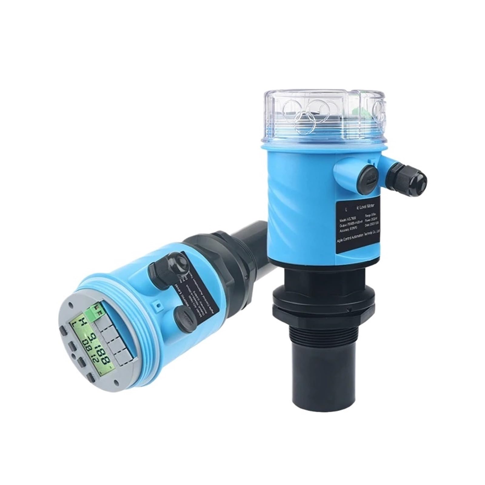 LDHJBNAC Ultrasonic Level Meter 4-20ma RS485 Liquid Water Level Sensor Transmitter Tank Level Sensor Transmitter for Grain Granary Silo(0-3000mm RS485)