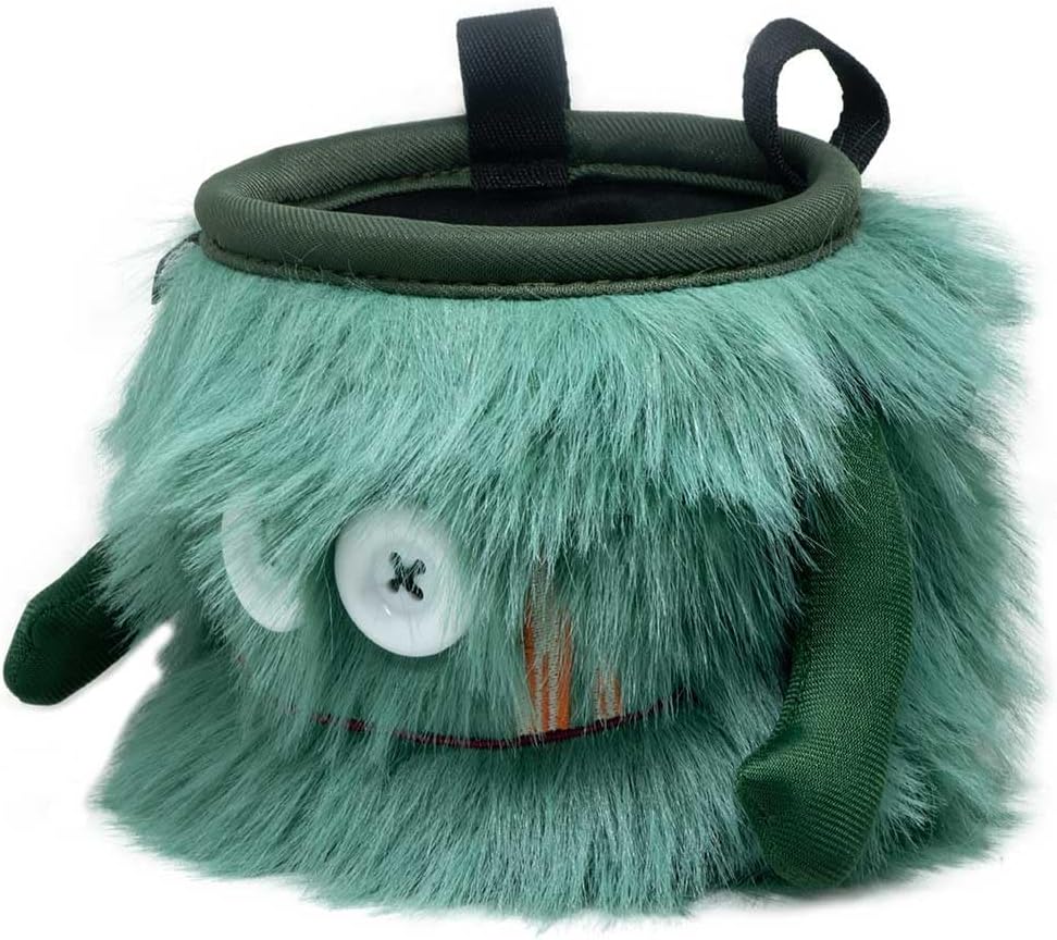 8BPLUS Chalk Bag for Climbing, Bouldering, Belt and Giftbox Included - Wide Opening - Brush Holders, for Left & Right Handers