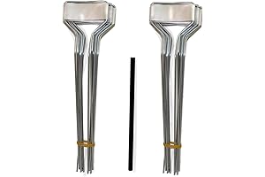 Bosmere Small-Faced Zinc Plant Marker Pack (10" High, 20-Pack)