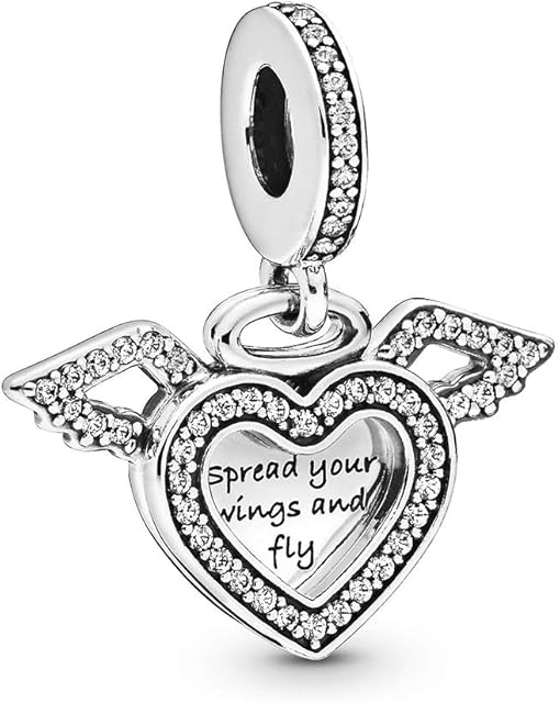 FGT Sterling Silver Charm for Bracelets Necklaces Pendants Inspiration Quoto Dangle Gift for Mum Women Girls Auntie Daughter Fiancee Wife Girlfriend Family Sisters Mothers Day Valentine Birthday
