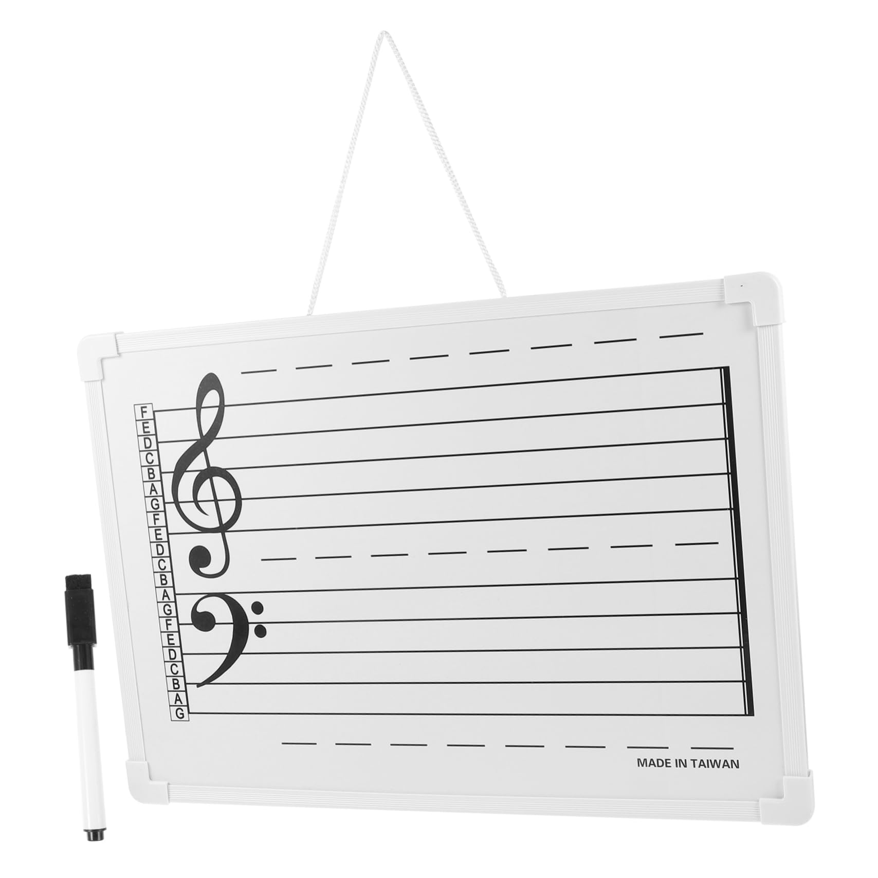 Notenlinien Whiteboard 1 Satz aus Kunststoff mit Notenstickern für Anfänger