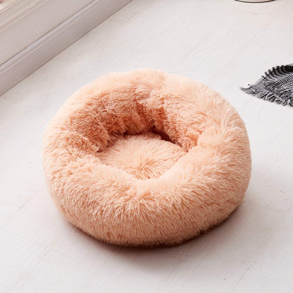 Lit pour chat doux finitions soignées nid beige unie
