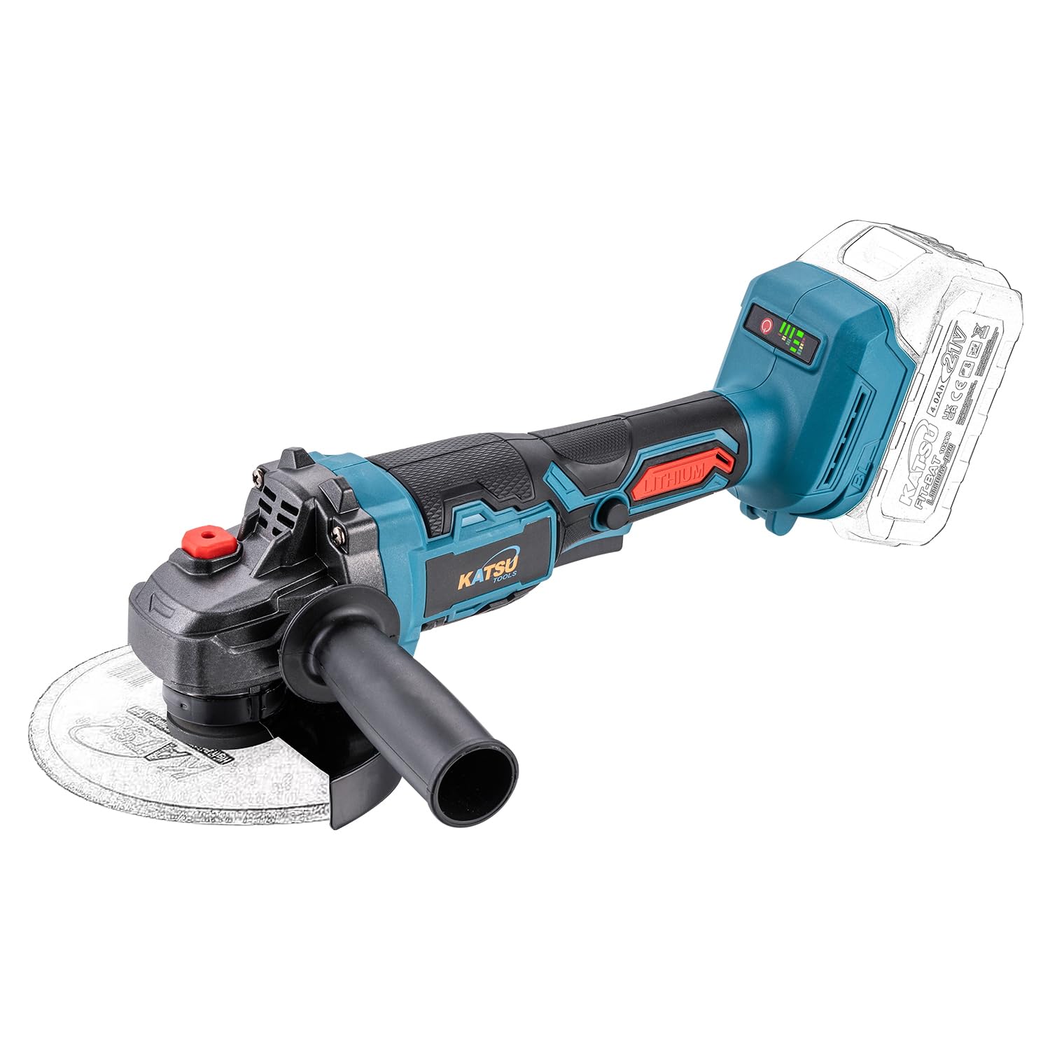 Katsu Fit-BAT 21 V borstelloze accu, betonschuiler, betongereedschap met 1,2 m slang en flexibele