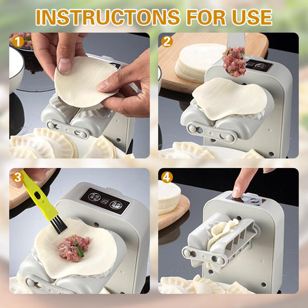 Machine à Raviolis Manuelle 8 En 1 - Avec Vaporisateur - Moule à Dumplings, Pelmeni, Pâte Feuilletée - Facile à Nettoyer - 2