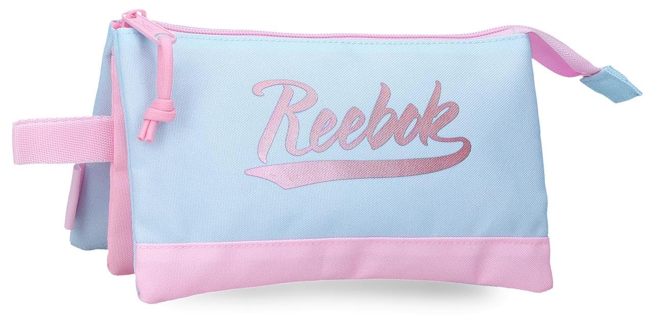 Reebok Monroe Estuche Triple Blue 22x12x5 cms Polyester by Joumma Bags