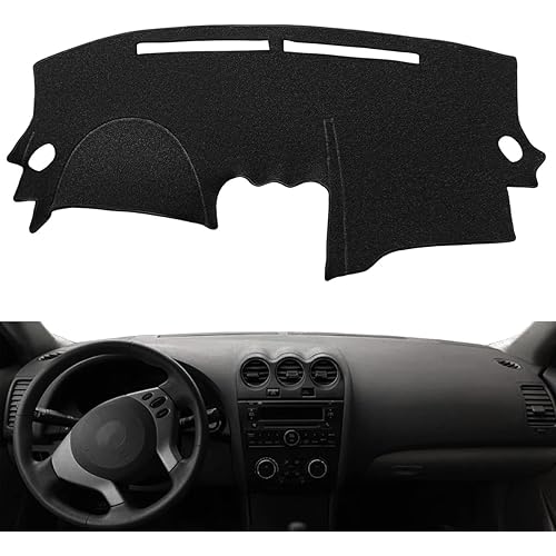 Dashboard Cover Dash Cover Mat Carpet Pad Custom Fit for Nissan Altima 2007 2008 2009 2010 2011 2012, Altima Sedan Coupe 2007-2012 (Black) Y29