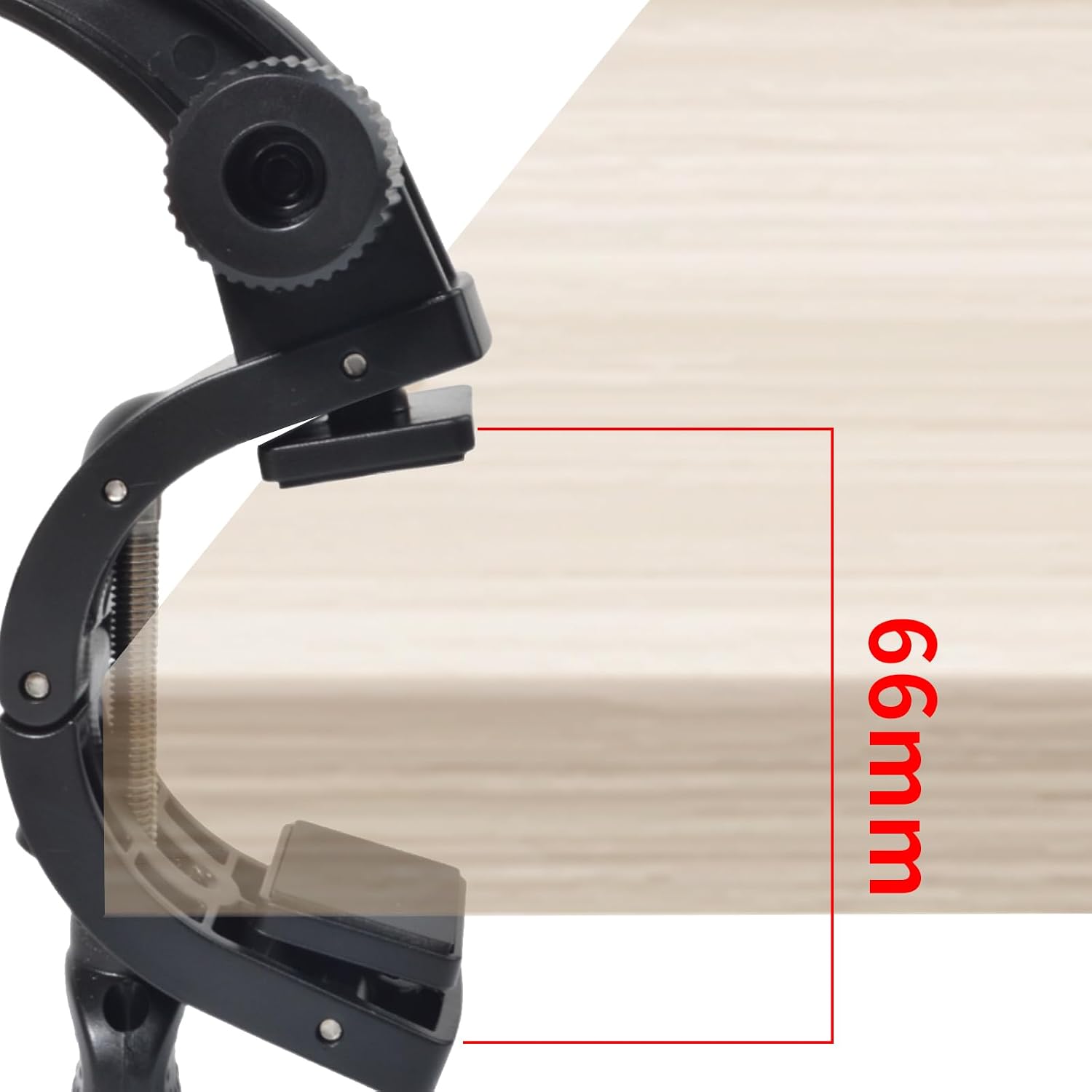 Universal Radio Desk Mount, Walkie-Talkie/CB Microphone Adjustable Plane Bracket for Baofeng Quansheng Kenwood Retevis Motorola Kenwood CB Handheld Transceivers