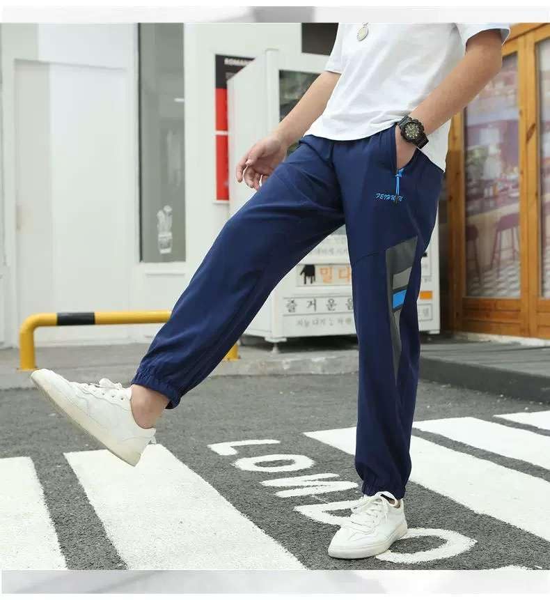 Kids Quick Dry Trousers Boys Outdoor Casual Pants Children Running Joggers Tracksuit Bottoms Trousers3