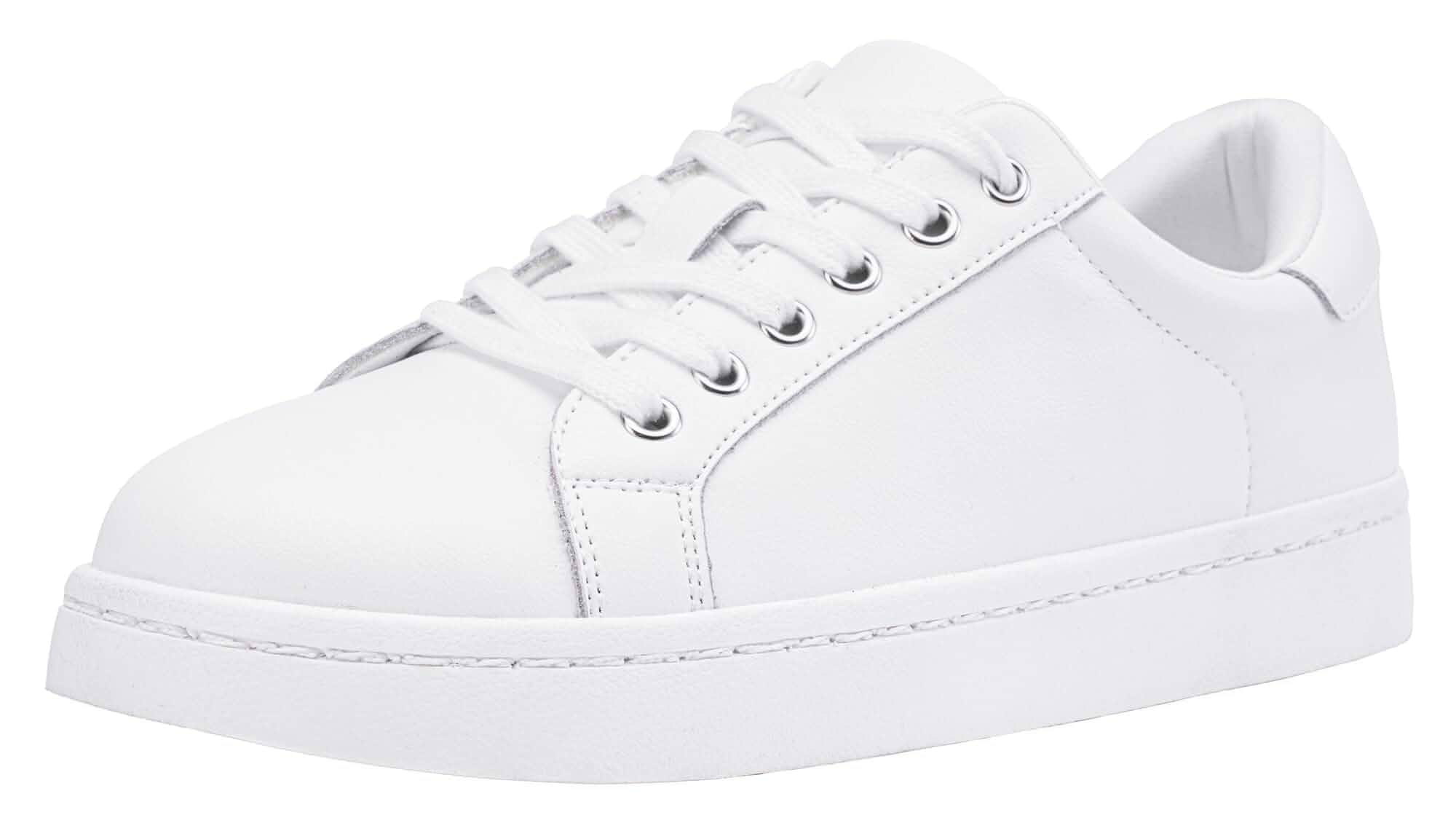 Vepose Women's Lace-Up Walking Sneakers, Casual Low Top Shoes 8003 Memory foam, round toe and rubber sole, in a dressy low-top style for casual, travel and office wear