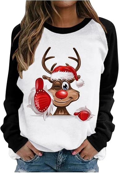 Amazon.com: Sudaderas navideñas con cuello redondo para mujer, suéter de Navidad  para mujer, hombre y mujer, sudadera gótica, con cremallera, chaqueta de  los años 90 : Ropa, Zapatos y Joyería