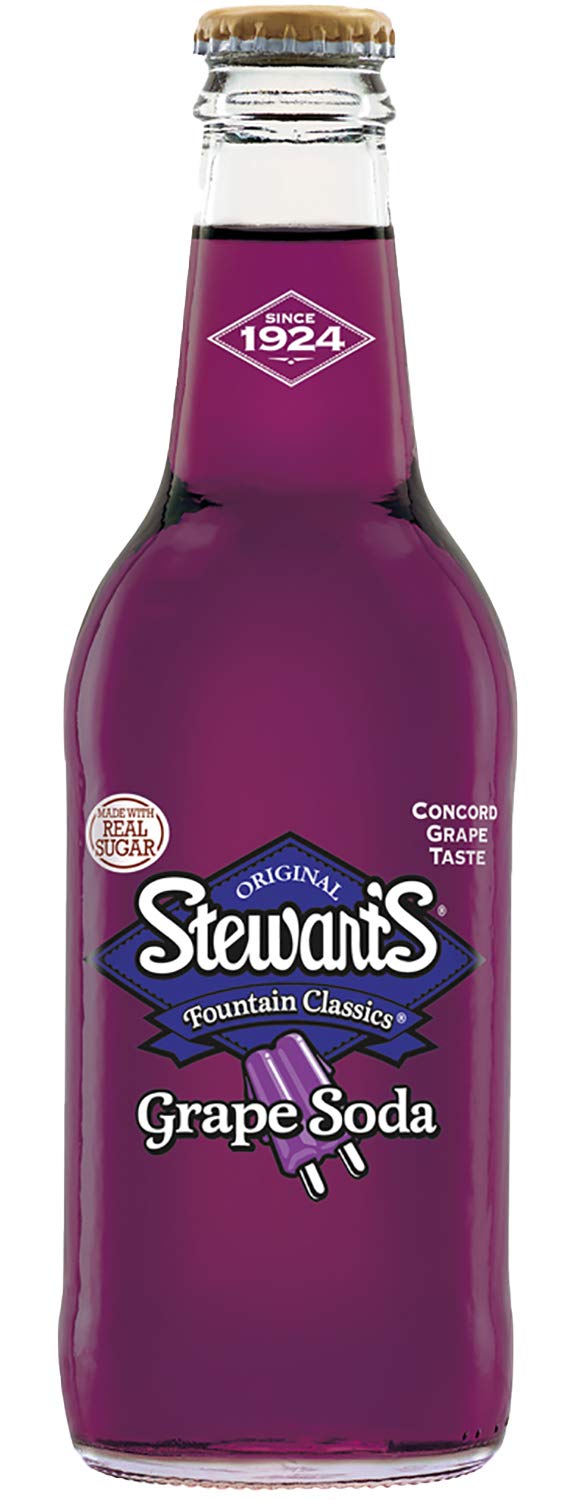 Stewart's Grape Soda, 12 fl oz (12 Glass Bottles)