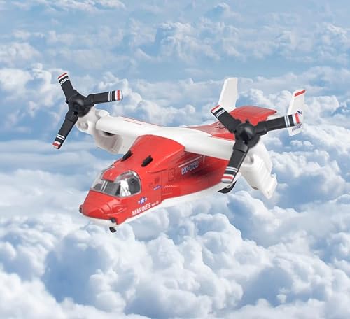 Miniatura 3 de Ailejia Avión de metal MV-22 Militar Osprey Transporte Helicóptero Juguete Cargo Avión Modelo Avión Ejército con Juguetes de combate de tracción