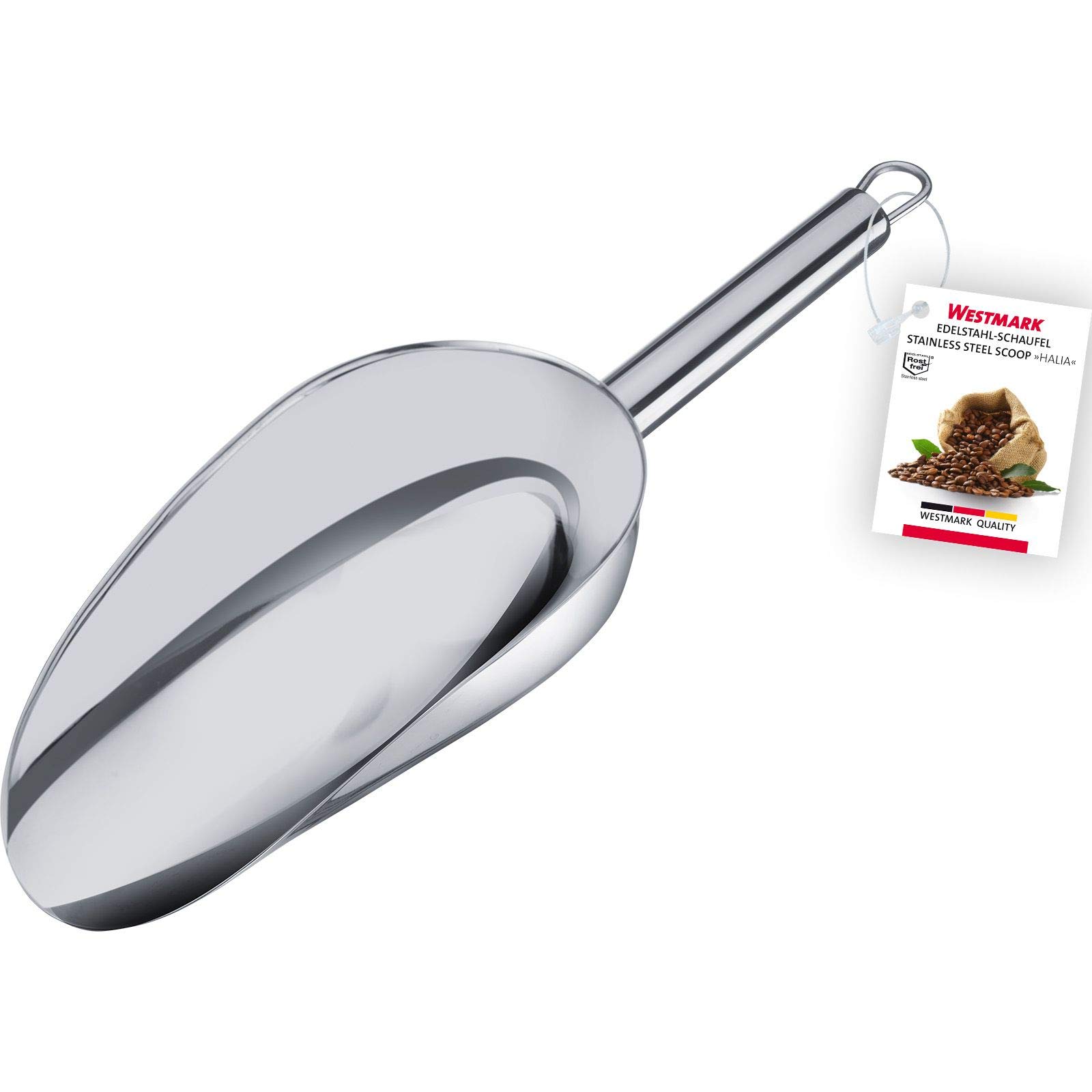 Westmark Paletta per pesare/riempire, Capacità: 200 ml (ca. 200 g di farina), Acciaio inox, Halia, Argento, 91042270