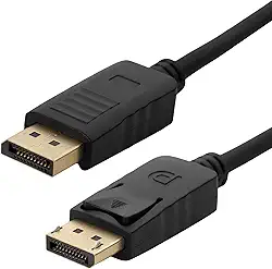 Cabo DisplayPort Blindado 4K, 3 Metros, Knup, Preto