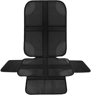 IOOOFU Protetor de assento de carro com enchimento mais espesso de tecido de boi protetor de assento infantil com bolsos de armazenamento capa antiderrapante para animais de estimação