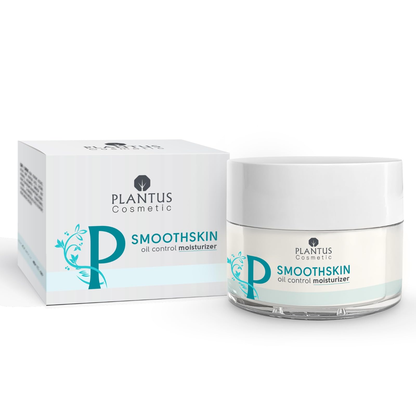 Plantus CosmeticSmoothSkin Oil Control Moisturizer Face | Daily Use Cream Mattifying Lightweight Facial Moisturizer | Shine Control | Natural Retinol Alternative Organic