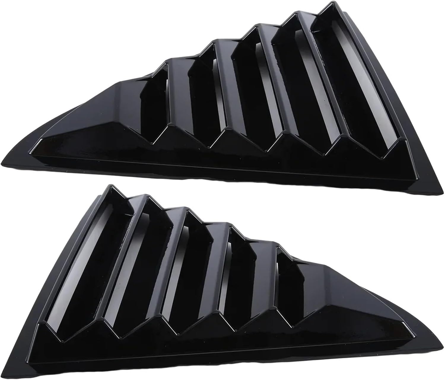 for Chrysler 300C Sedan 2011-2021 ABS Plastic Window Quarter Louver Scoop Cover Side Vent Shutter Trim Car Adhesive Accessories | Carbon Look