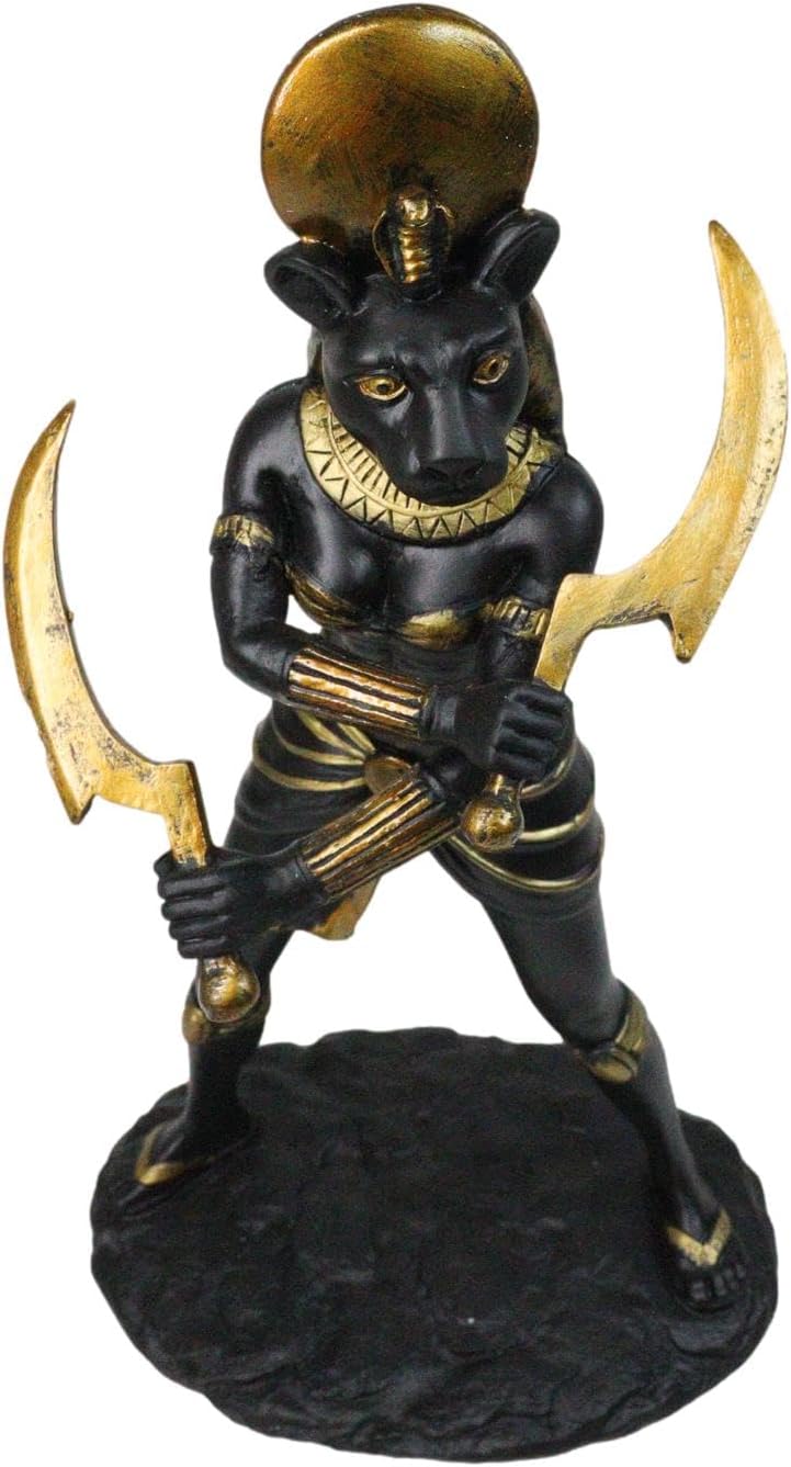 Ebros Gift Classical Egyptian Sun Goddess Sekhmet Figurine 11" H Warrior Huntress Lioness Sachmis Sculpture Gods of Egypt Deity of Victory and Healing