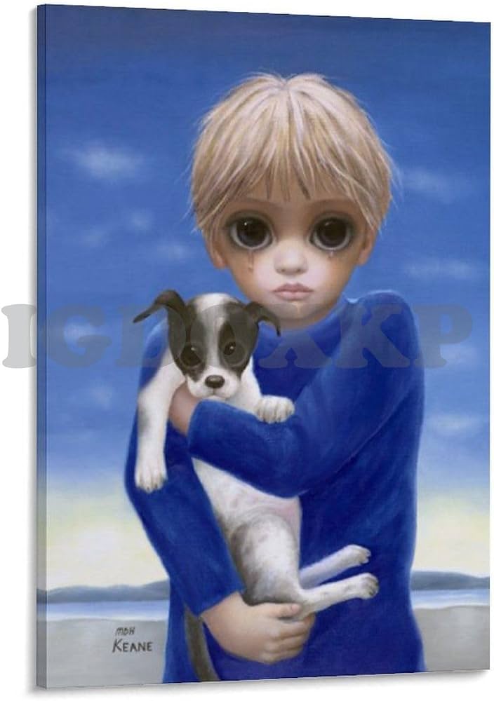 Amazon.com: IGDOXKP Póster artístico de Margaret Keane con ojos