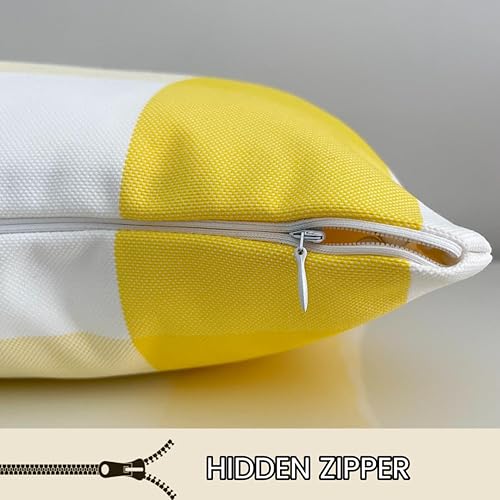 Miniatura 5 de TALOR Paquete de 2 fundas de cojín impermeables de lujo para interiores y exteriores, de 18 x 18 pulgadas, fundas modernas para jardín, granja,