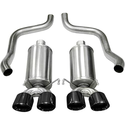 CORSA EXHST Corsa 21010BLK Axle-Back Exhaust (Chevrolet Corvette C6 2005-2008), 1 Pack