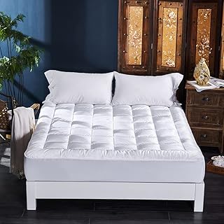 Laura Secret Plush Mattress Topper/Protector, Hypo Allergenic with Extra Deep Skirt Mattress Topper/Protector, Over Filled Mattress Pad, Fitted Sheet Skirt Mattress Topper/Protector, (King)
