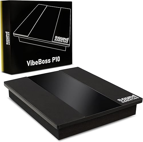 Miniatura 9 de Sound Addicted VibeBoss P10 - Plataforma de aislamiento acústico adecuada para subwoofers de 8 a 10 pulgadas (13.7 x 15.7 x 2.5 pulgadas)
