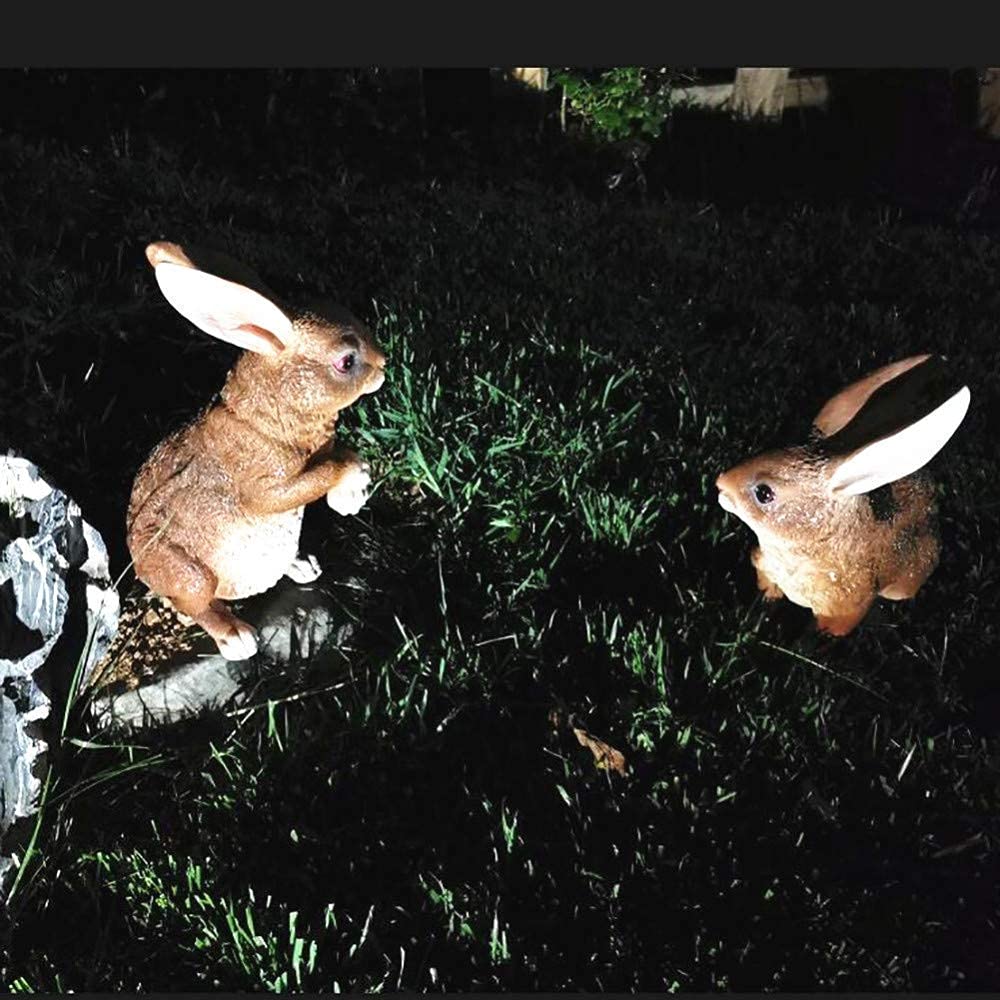 Statuetta di coniglio in resina, simulazione di animale, decorazione per g