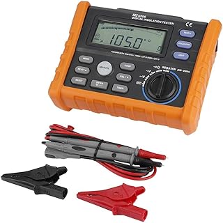 MS5205 Digital Resistance Meter 2500V Insulation Megohm Tester 0.01-100G ohm Resistance AC/DC Voltage Tester with LCD Backlight Display