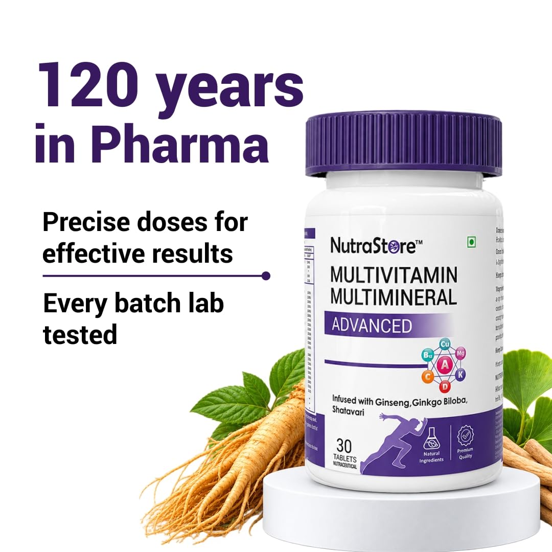 NutraStore Multivitamin Advanced Tablets for Men & Women | 30 Veg Tablets | Multivitamin Tablet For Men and Women | 25+ Nutrients — Amazon image 7