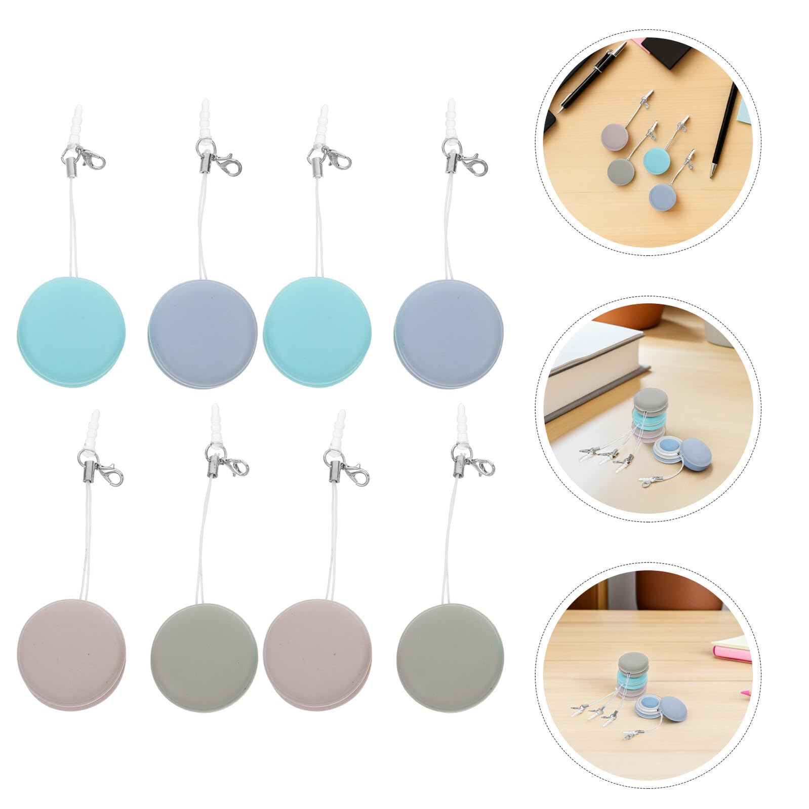 Panno per Pulizia Schermi Cellulari e Lenti Occhiali Macaron 20 Pezzi, Set Portatile Portachiavi, Microfibra Delicata per Monitor Computer e Fotocamere, per Ufficio e