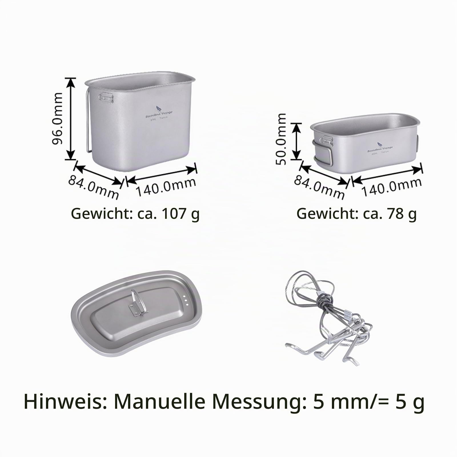iBasingo Camping Titan Feldflasche Kochgeschirr 750ml+400ml Becher 1100ml Militär Wasserflasche Outdoor Kantine Tassen Set Ultraleicht Canteen Cup Kochset Geschirr Nierenkessel Trinkflasche