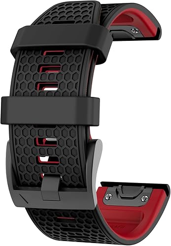 Miniatura 2 de OVERSTEP Correa de reloj compatible con Fenix 5, correa de reloj de silicona suave de 0.866 pulgadas de ancho para Garmin Fenix 5Fenix 5 PlusFenix