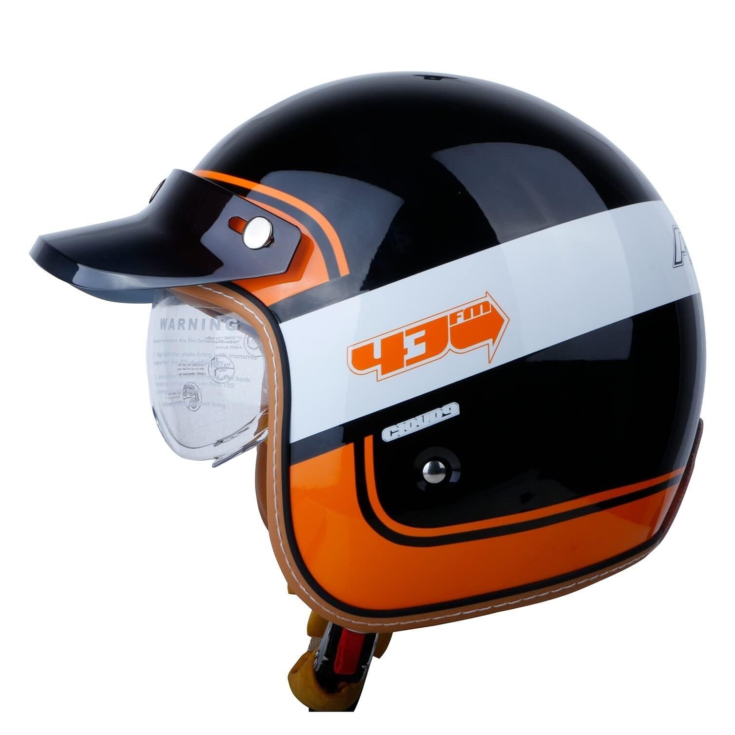 Casque scooter ouvert avec micro intégré fini le bruit du vent taille M
