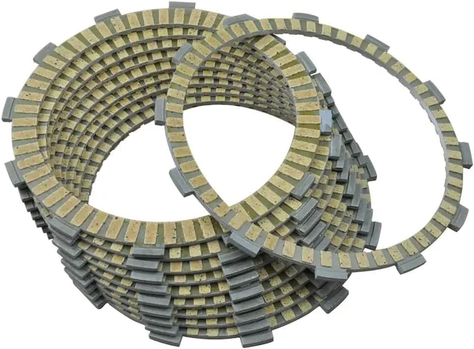 10pc Motorcycle Friction Clutch Disc Plates Compatible With GSX R1000 2005 2006 2007 2008 GSX S1000 2018 2019 2020 GSX S1000F ABS GSX S1000F ABS Universal Fit Aftermarket Replacement