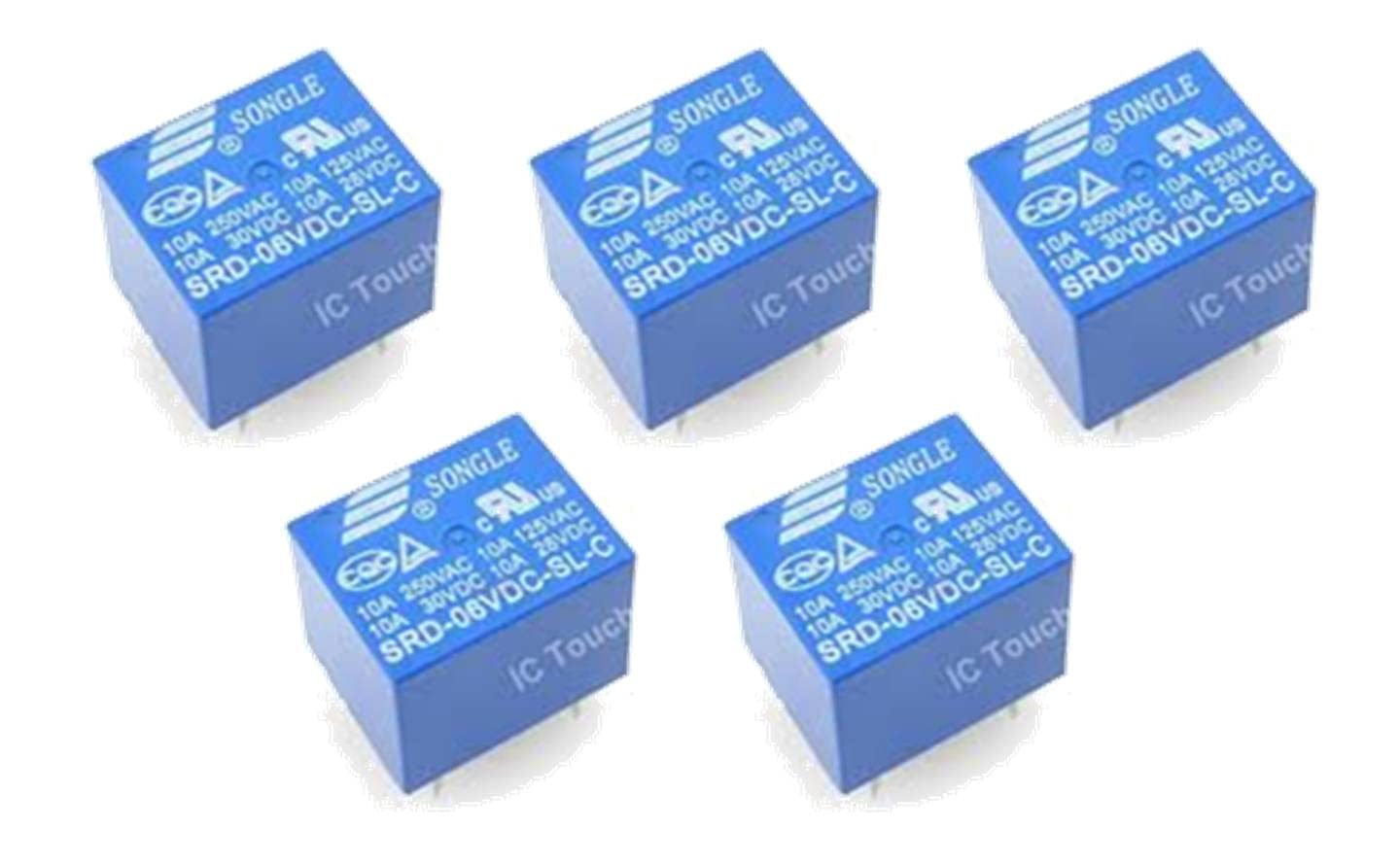 INSIGNIA LABS -5V Relay SPDT Sugar cube relay DIP-5 PCB Type Pack Of 5