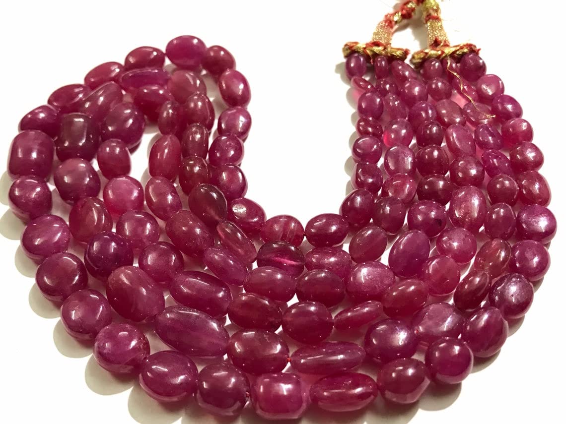 Zoya Gems & Jewellery AAAA~Extremely 3 Strands Beautiful Natural Ruby Quarts Gemstone Necklace~16-19 Inch 7-12MM Ruby Quarts Beads~Smooth Oval Shape Ruby Quarts Beads Necklaces For Women (B09MJ3S4DX) Amazon Price History, Amazon Price Tracker