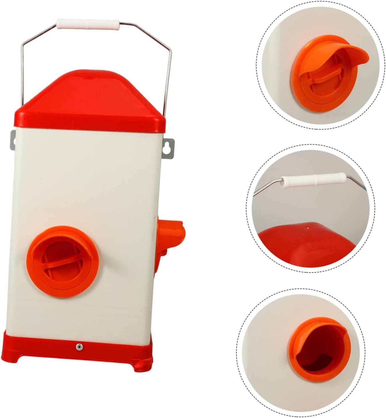 VANZACK Stable Poultry Feeder Food Dispenser for Chickens and Pigeons Easy to Clean