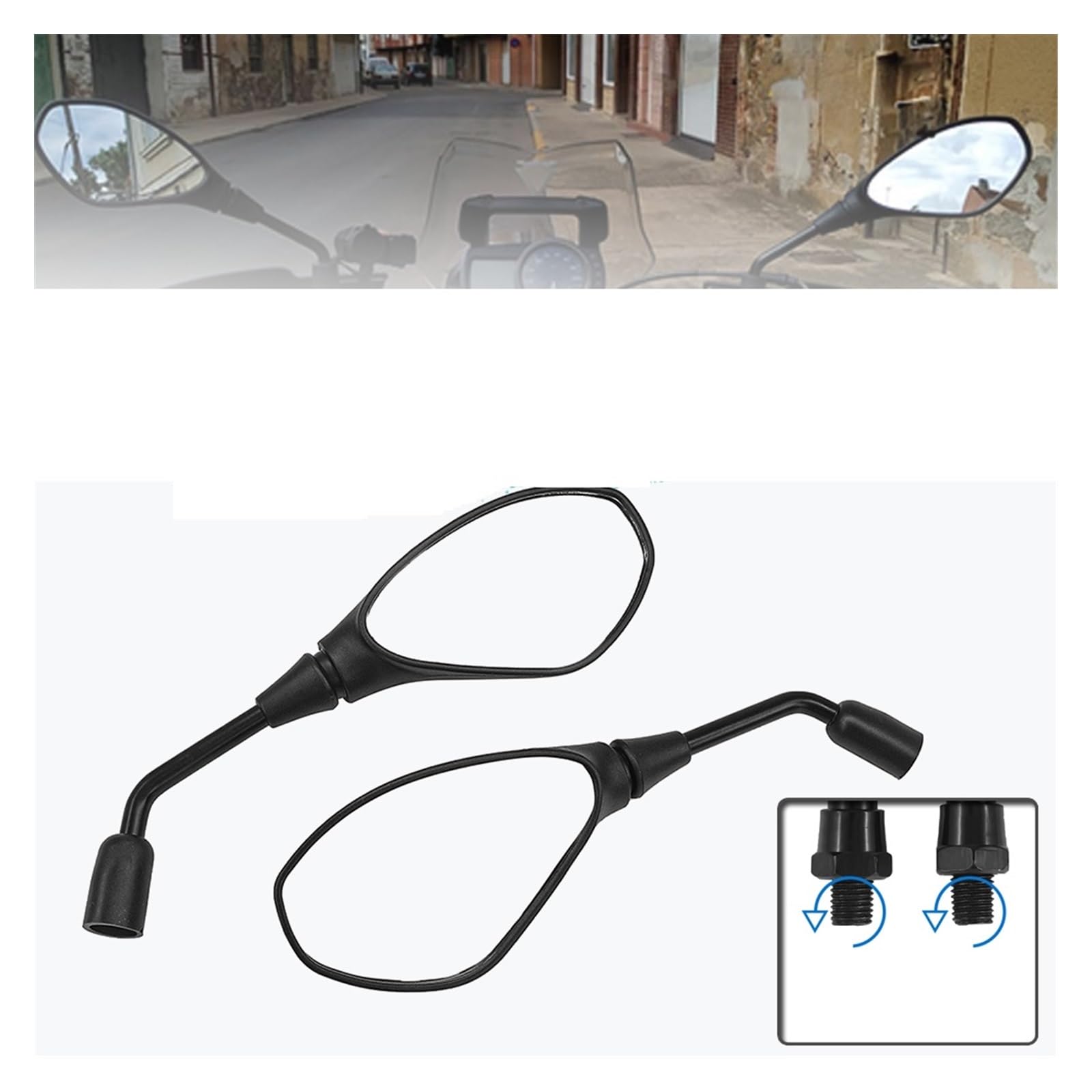 Rétroviseurs Latéraux De Moto Universels, 10mm, pour BM&W S1000XR S1000R R NineT R1200GS R G310R G310GS R1250GS Rétroviseur Garnitures