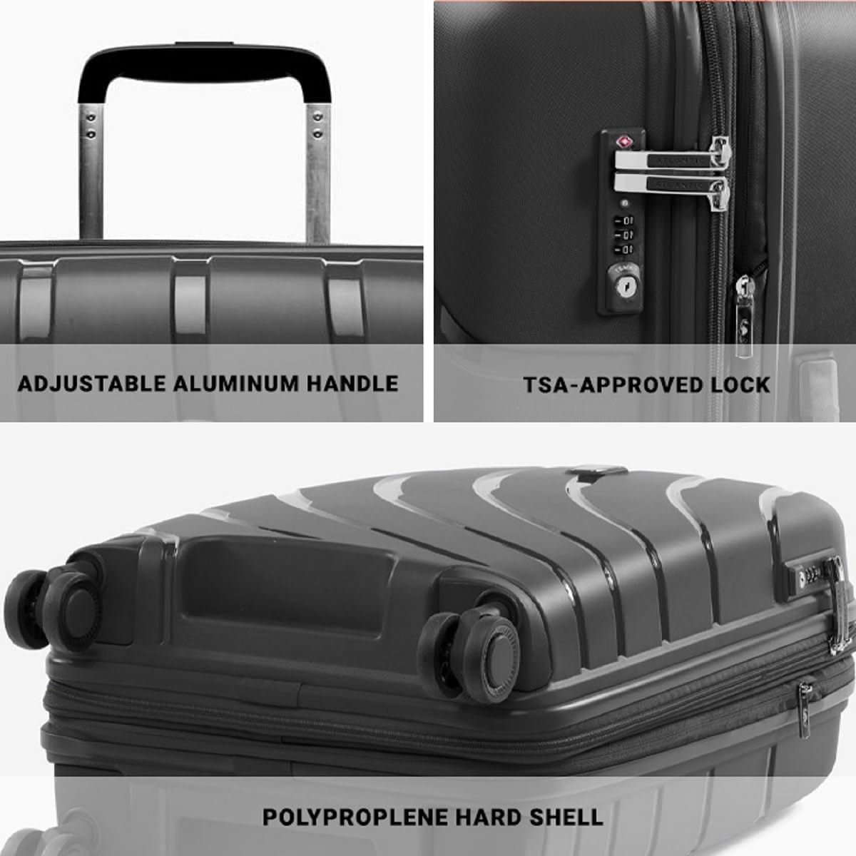 Large Luggage Atlantic Convertible Medium To Large Checked