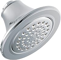 Vista 1 de Moen S6312 Icon Cabezal de ducha de una función de 5-7/8 pulgadas con caudal de 2.5 GPM, cromado