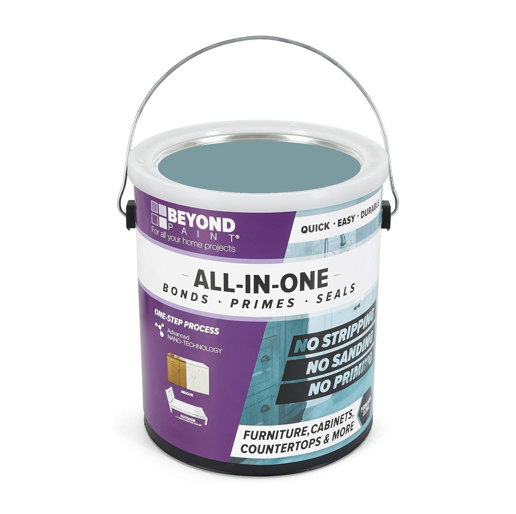 Beyond Paint Furniture, Cabinets and More All-in-One Refinishing Paint – Gallon - Color: Nantucket