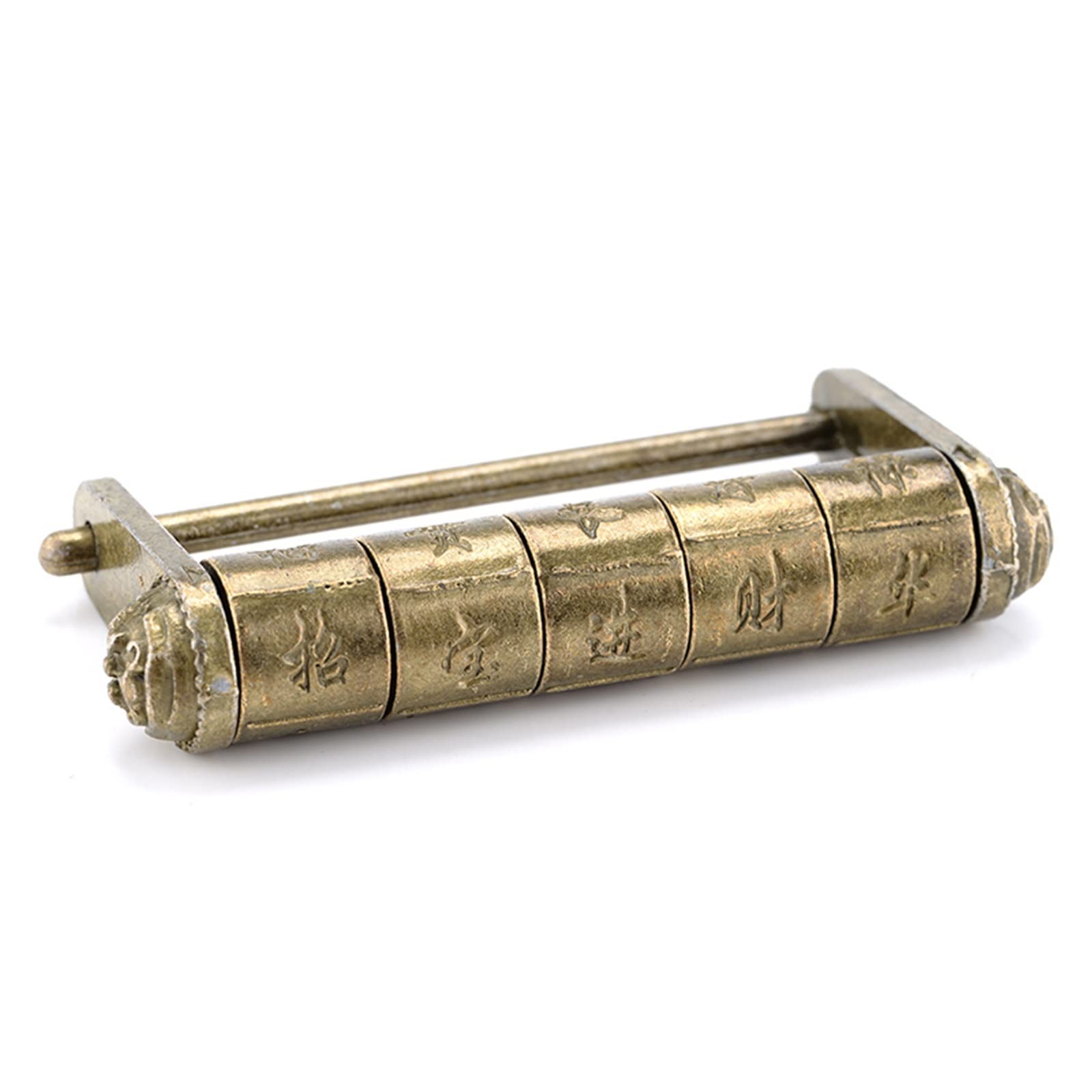 Candados con código, candado de código, candado, candado de combinación Retro de Bronce Antiguo, candado con contraseña de aleación de Zinc de 5 Letras for cajón de Maleta de Madera, 1 Pieza