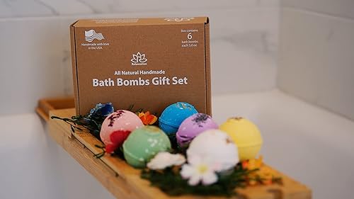 Miniatura 3 de Handmade Organic Bath Bombs Gift Set For Women All Natural with Epsom Salt Relaxation Dead Sea Salt - Natural and Safe Bath Bombs Kit for Kids Her