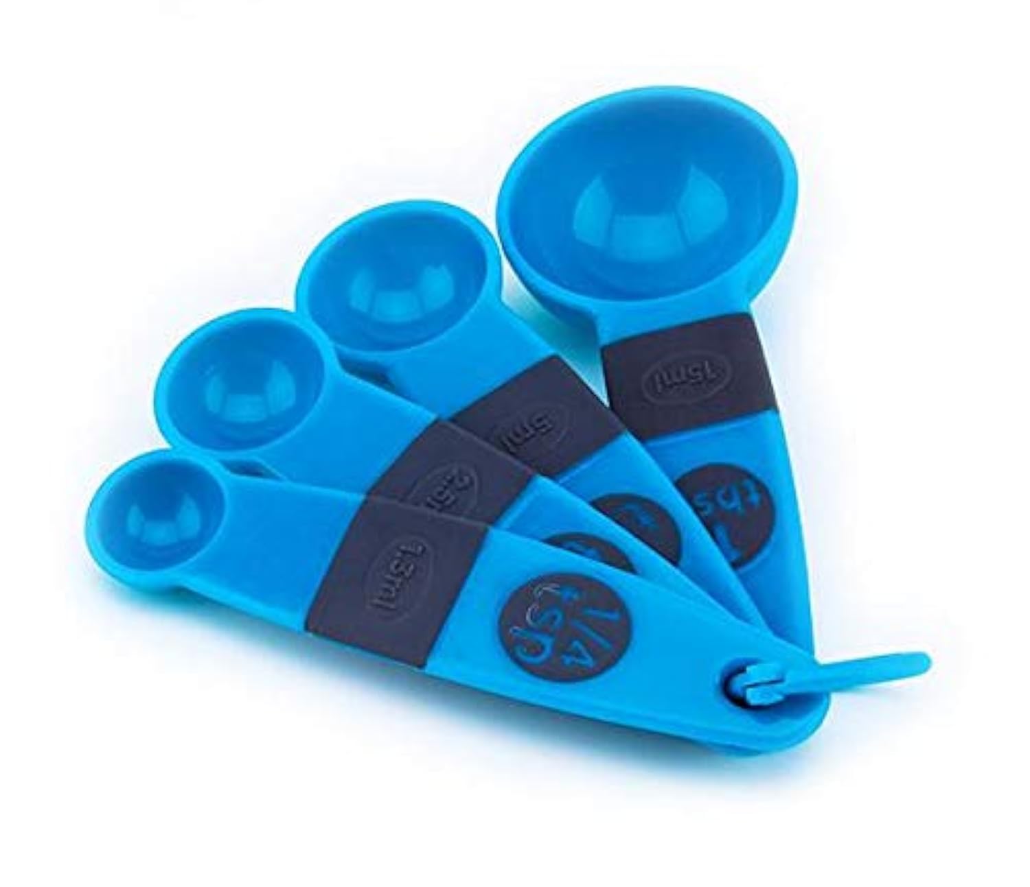 Cuisine Art 4Pcs Measuring Spoon Set, Blue, Polypropylene