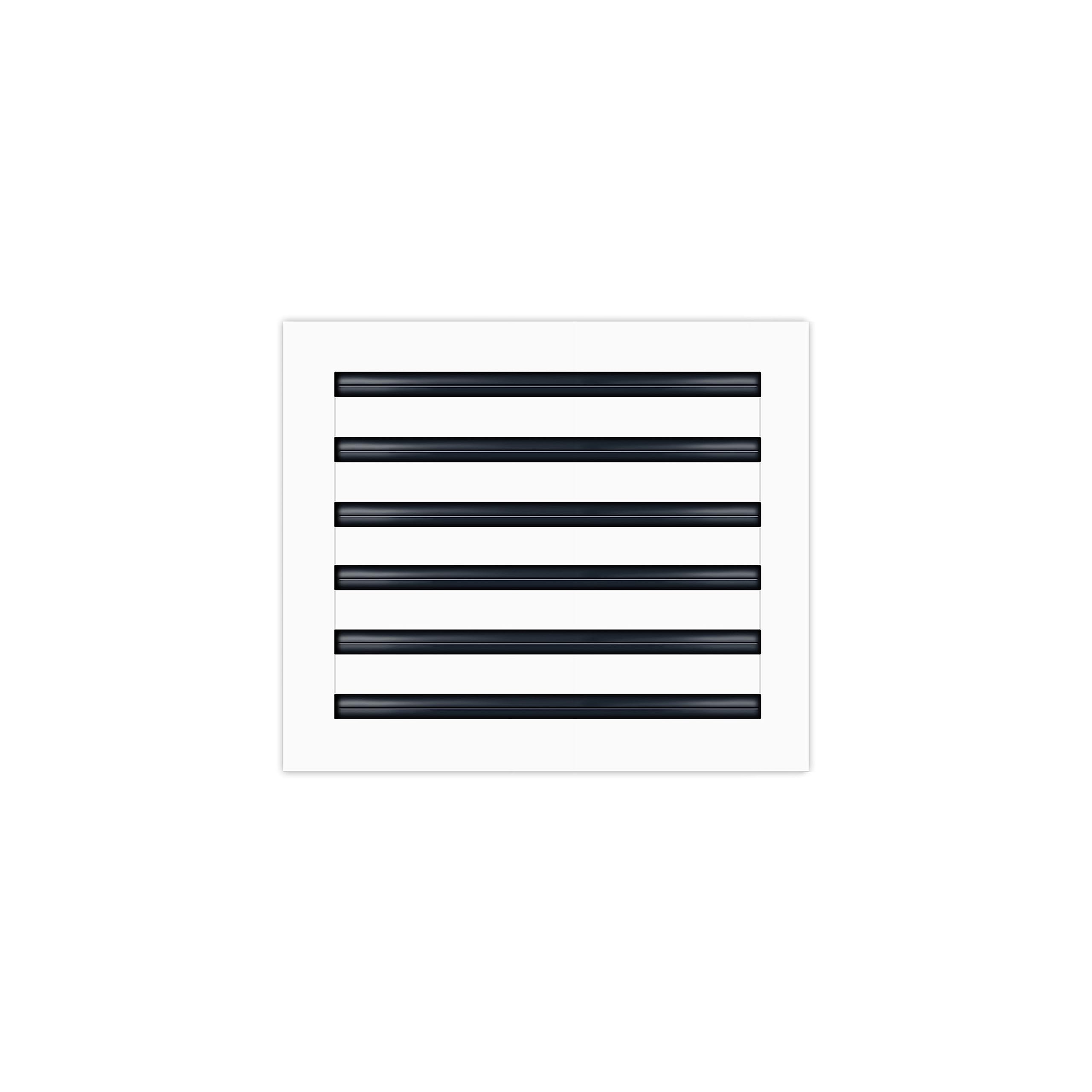 14x12 Modern AC Vent Cover - Decorative White Air Vent - Standard Linear Slot Diffuser - Register Grille for Ceiling, Walls & Floors - Texas Buildmart