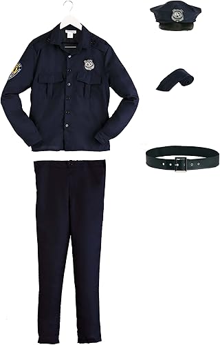 Miniatura 6 de Disfraz de policía de talla grande para hombre