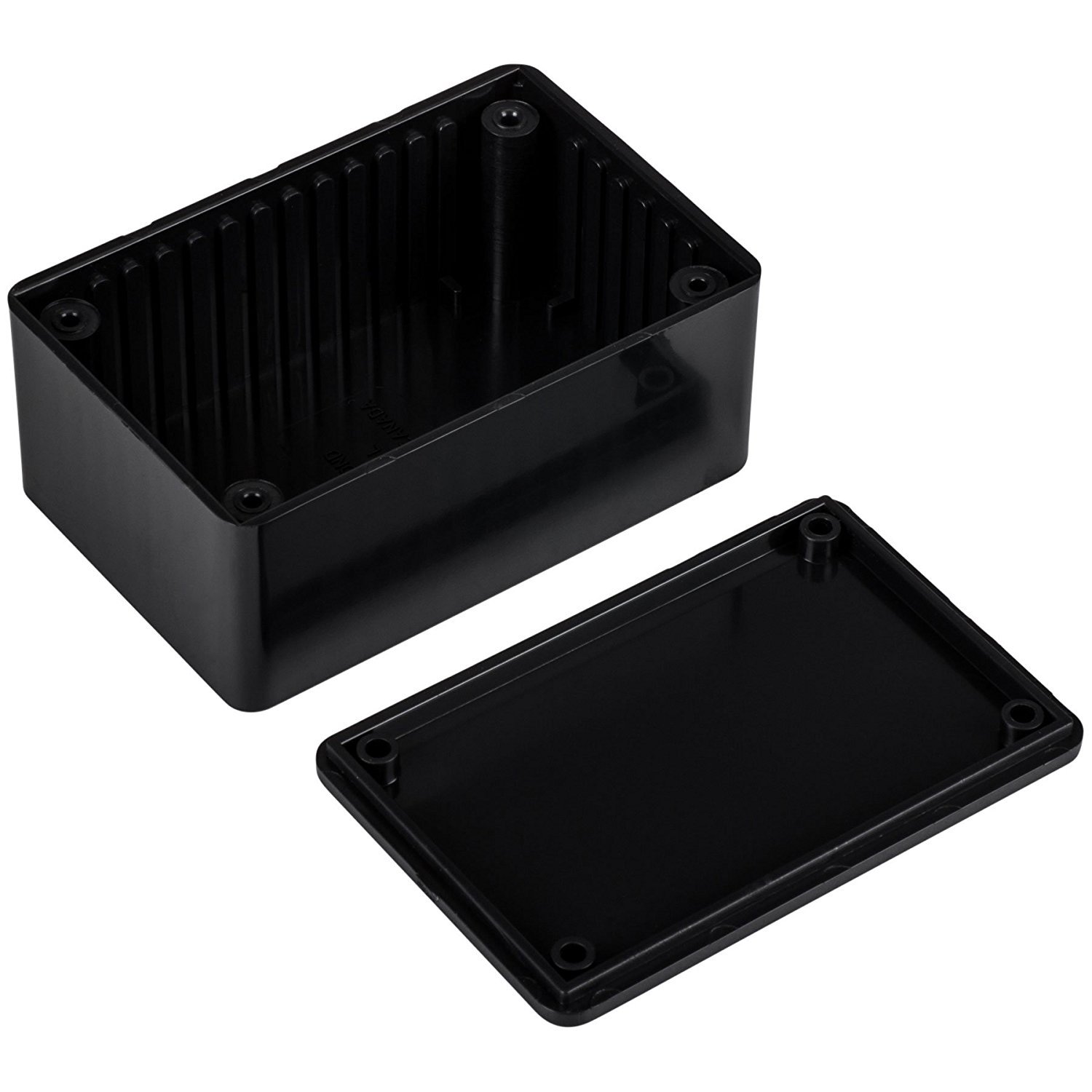 クロページ！！ドラム缶BOX Hammond 1591LSBK (Pack of 2) ABS Project Box Black, Box Plastic